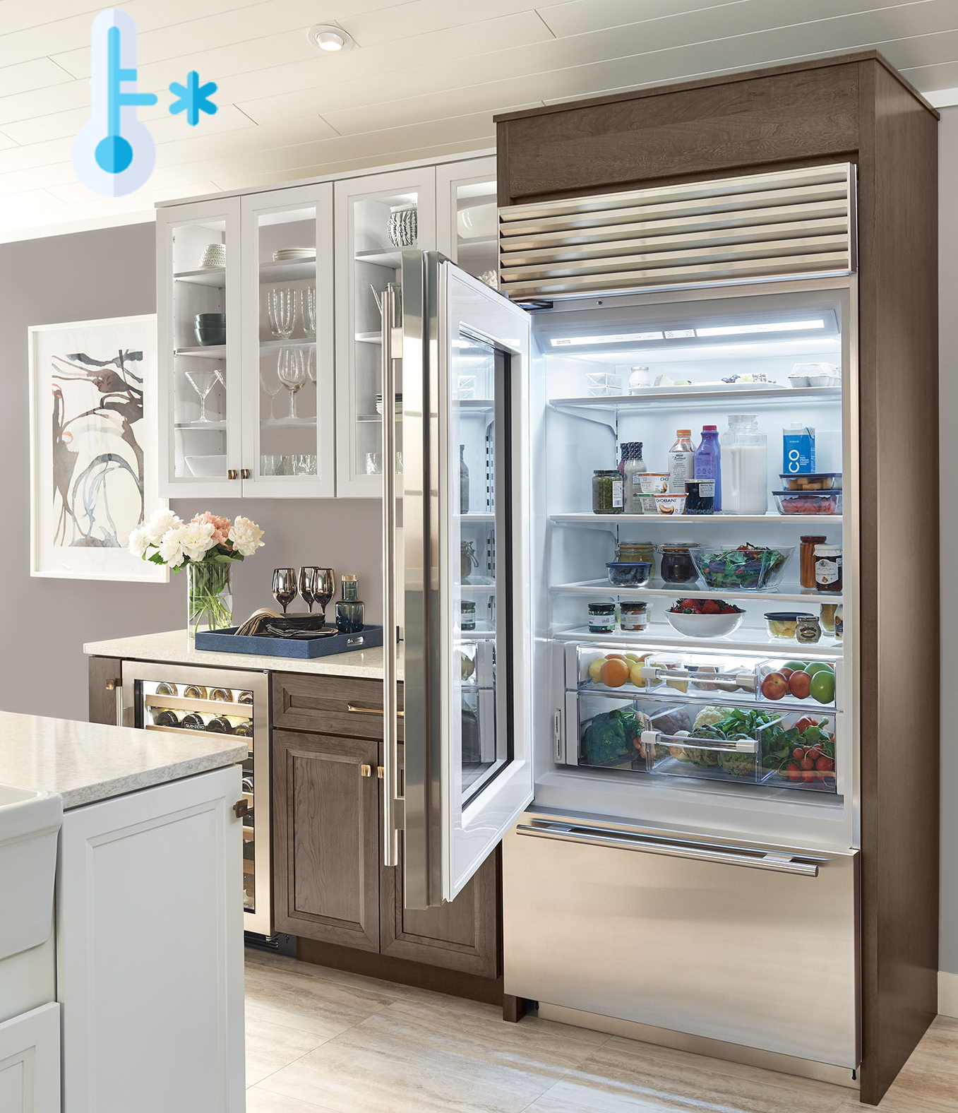 Sub-Zero-Refrigerator is too cold